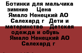 Ботинки для мальчика зимние  › Цена ­ 1 000 - Ямало-Ненецкий АО, Салехард г. Дети и материнство » Детская одежда и обувь   . Ямало-Ненецкий АО,Салехард г.